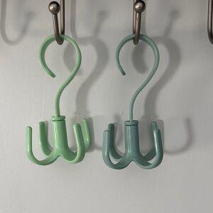 Amazon Green and Teal Hanging Hooks
